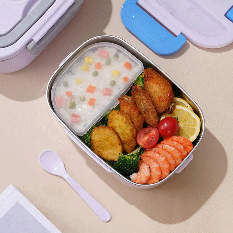1,5 L elektrisk lunchlåda/matvärmare, 60 W, bärbar och läcksäker – HeatBox
