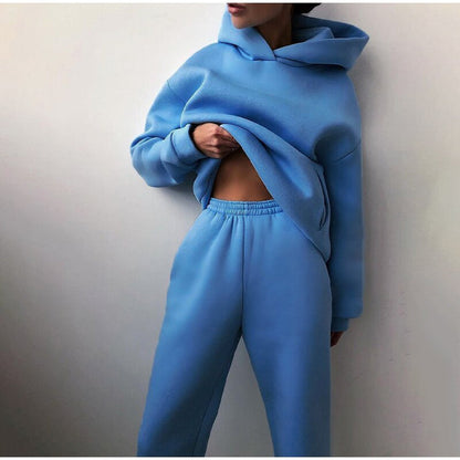 Damer Oversized Lounge-joggingset – Liv höstupplaga