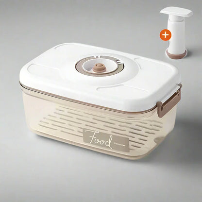 Vakuumförvaringsbox för livsmedel, genomskinlig behållare med handpump – FreshLock