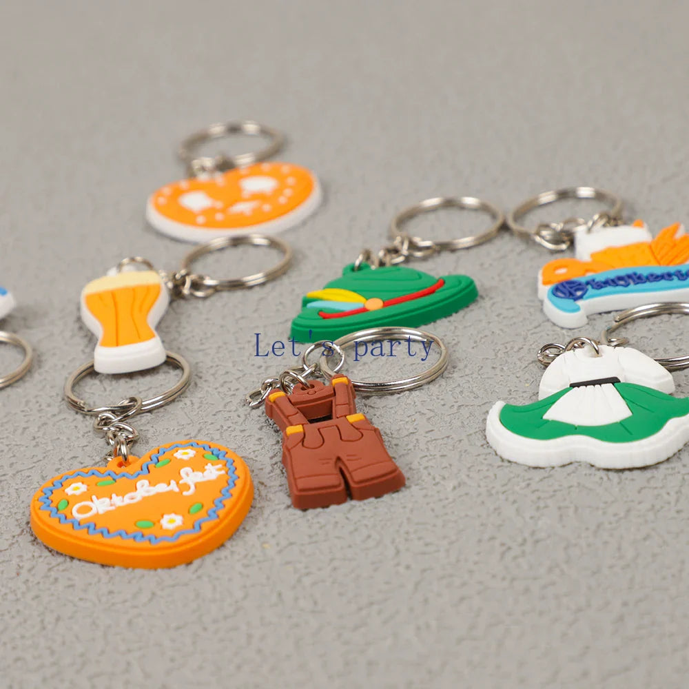 Set med nyckelringar "Oktoberfest" (8 motiv, 1+1 gratis) – WiesnGlück Oktoberfest 2026