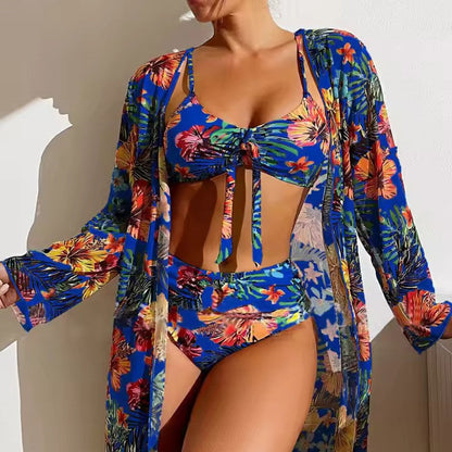 Bikini med hög midja och cover-up – Amira