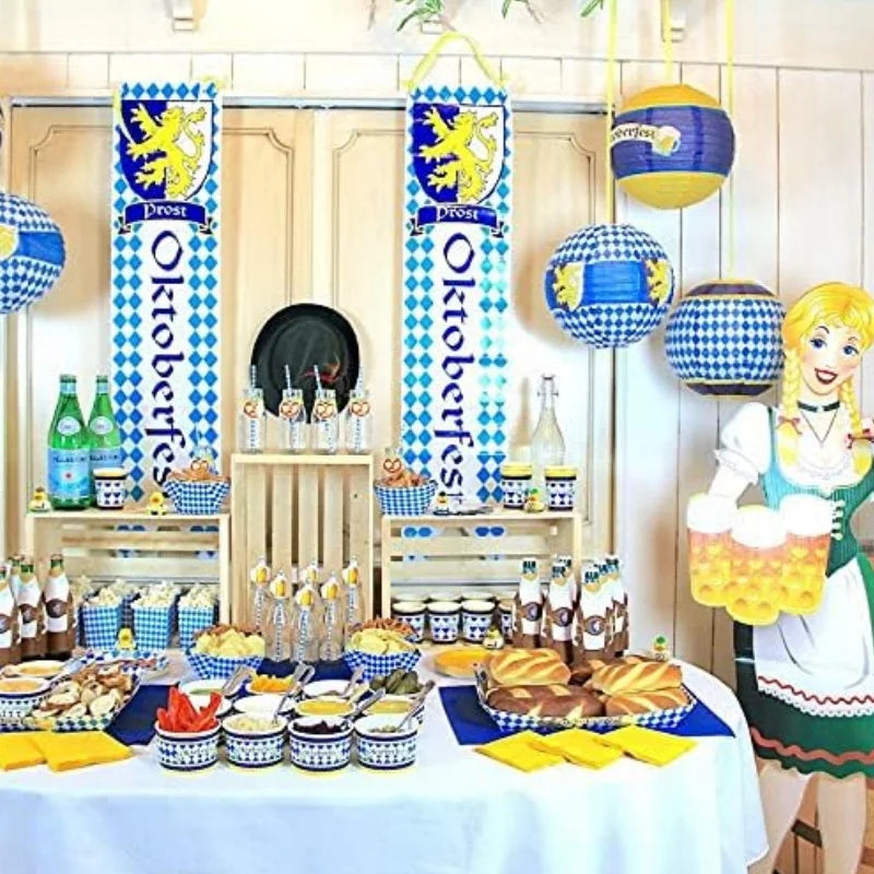 Papperslampa-set i oktoberfestdesign (3-delat) – LjusGlädje oktoberfest 2026