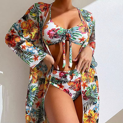 Bikini med hög midja och cover-up – Amira