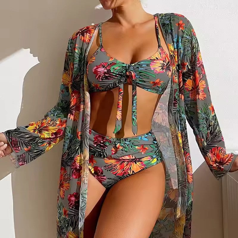 Bikini med hög midja och cover-up – Amira