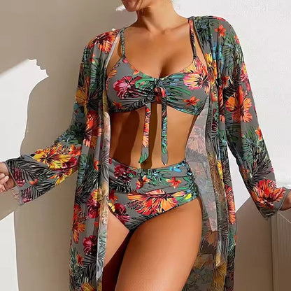 Bikini med hög midja och cover-up – Amira