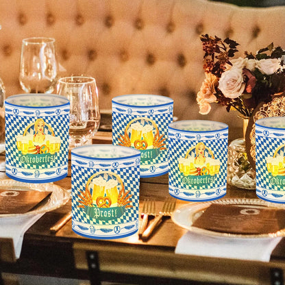 Bordsljusstakar i Oktoberfest-design (12 stycken, 1+1 gratis) – LampenGlädje Oktoberfest 2026