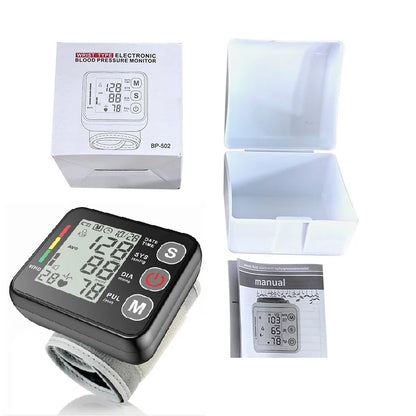 Digital handledsblodtrycksmätare med LCD-display – PulseTrack