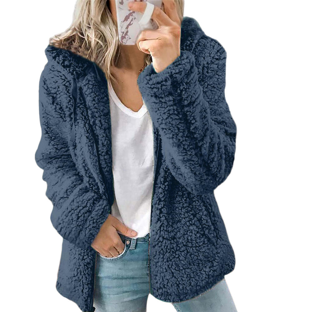 Teddyfleece-vinterkappa för dam – Liora