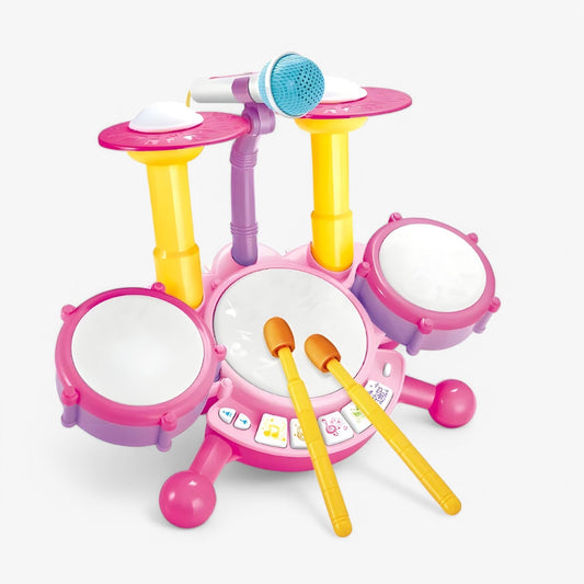 Interaktivt lärande trumset med mikrofon för småbarn – RhythmusSpaß Mini