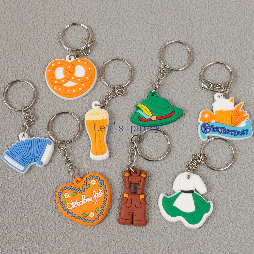 Set med nyckelringar "Oktoberfest" (8 motiv, 1+1 gratis) – WiesnGlück Oktoberfest 2026