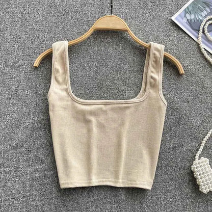 Rugglös Crop-Top i enfärgad färg – Zayra
