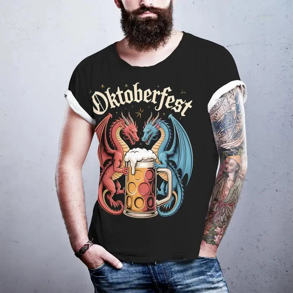 T-shirt med drakmotiv – DrakenProst Oktoberfest 2026