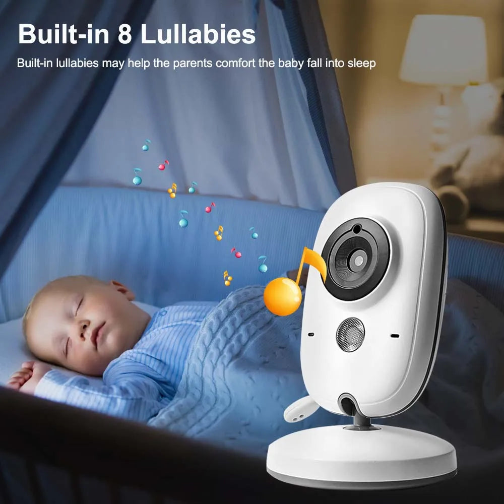 3,5-tums videobabyvakt med nattsyn, temperaturvisning och tvåvägskommunikation