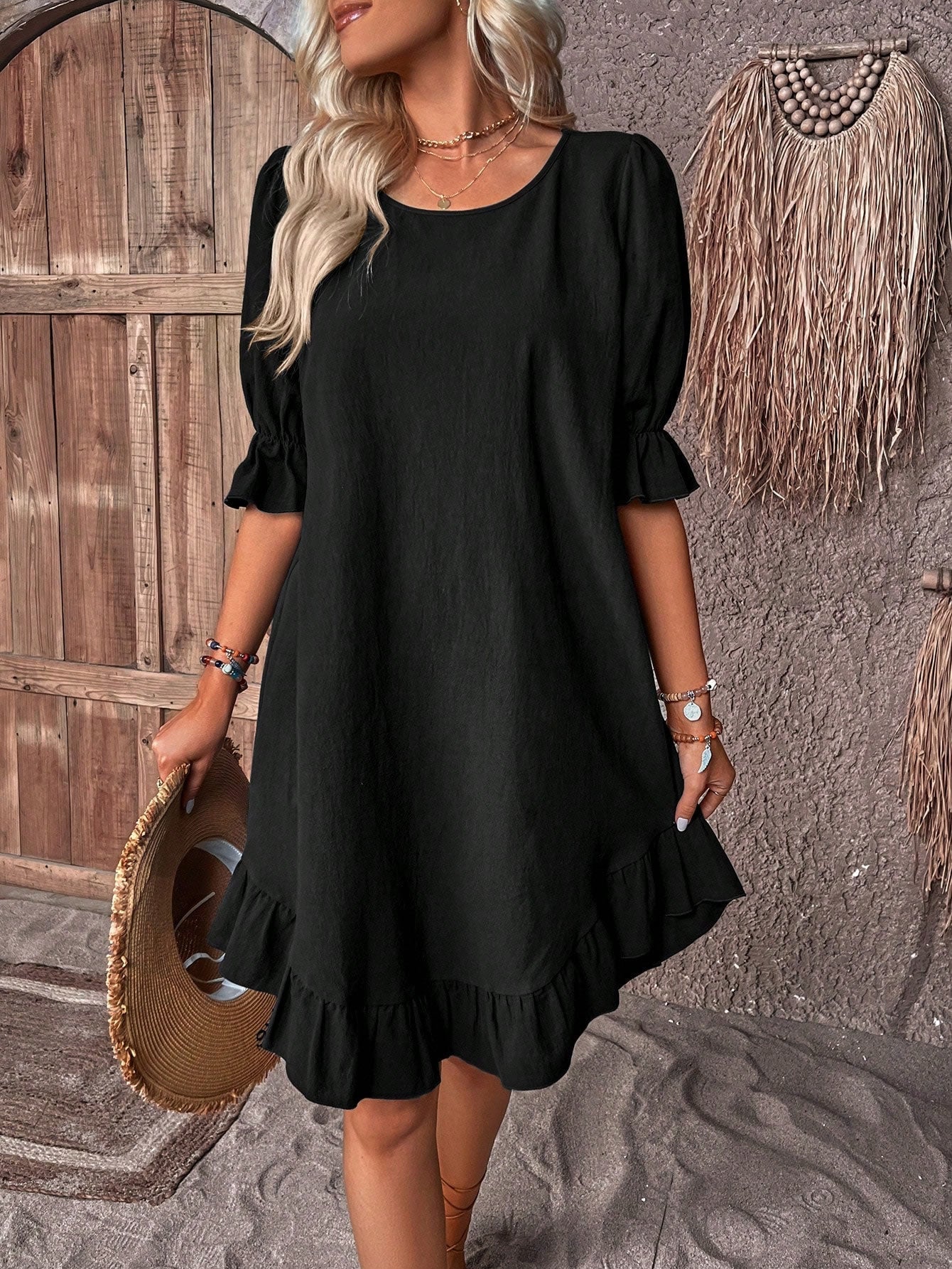 Lätt Boho sommarklänning – Ylva