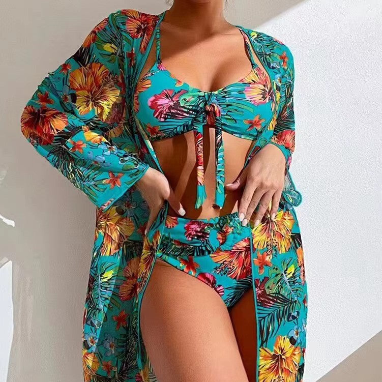 Bikini med hög midja och cover-up – Amira