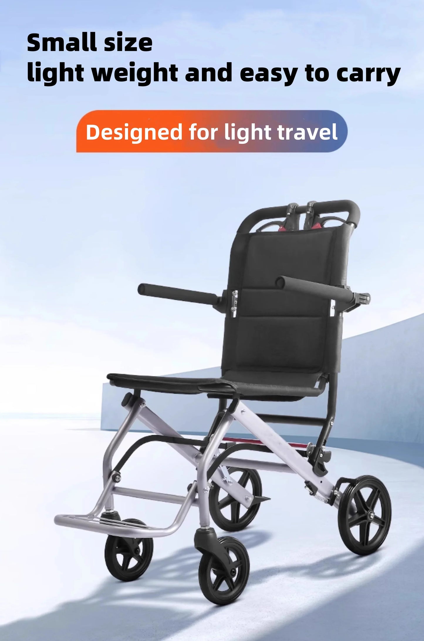 Lättviktsrullstol – Aeris – (Bärbar design)