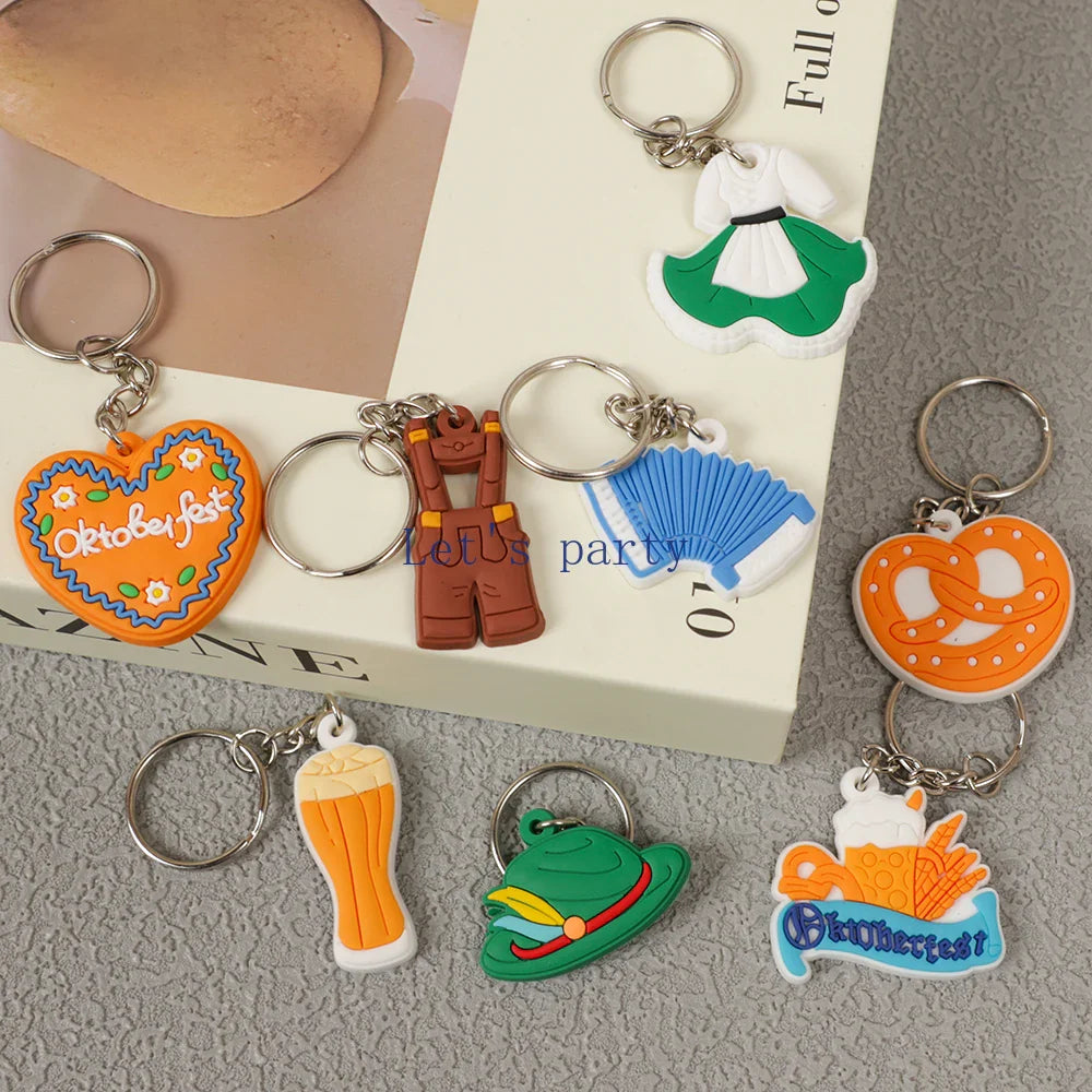 Set med nyckelringar "Oktoberfest" (8 motiv, 1+1 gratis) – WiesnGlück Oktoberfest 2026