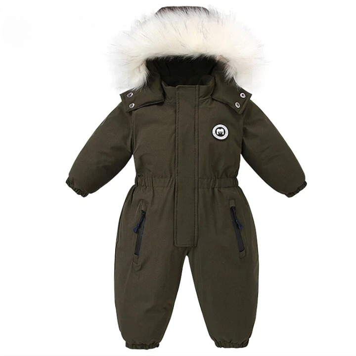 Baby-vinteroverall med huva, vattentät och varmfodrad – Mila Winterzauber Edition