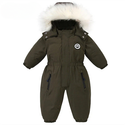 Baby-vinteroverall med huva, vattentät och varmfodrad – Mila Winterzauber Edition