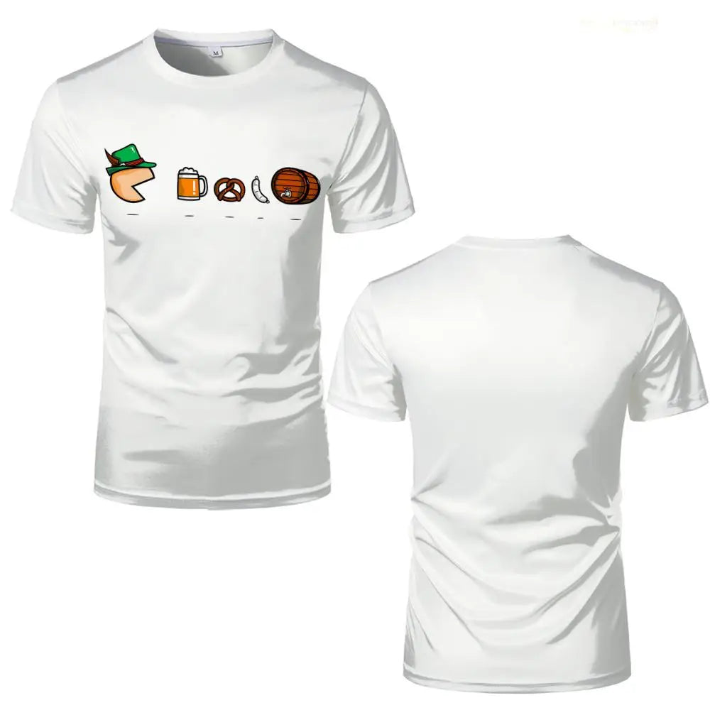 Oktoberfest-t-shirt med tecknat motiv – GaudiShirt Oktoberfest 2026