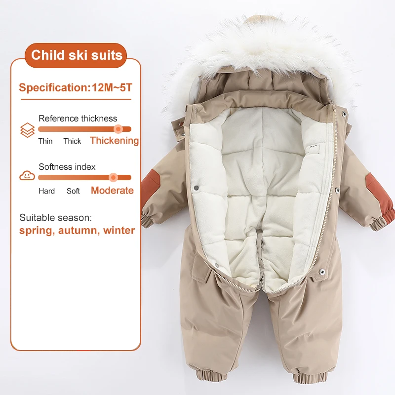 Baby-vinteroverall med huva, vattentät och varmfodrad – Mila Winterzauber Edition
