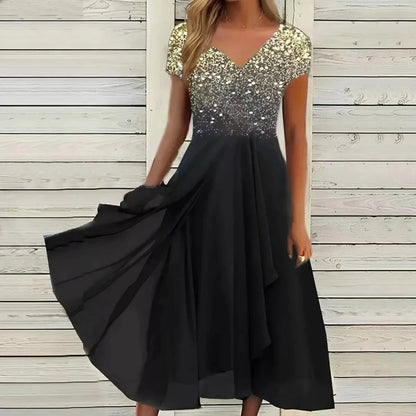 Luftig sommarklänning med glamorös look – Soraya