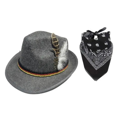 Trachtenaccessoarset med hatt och sjal – TrachtenHeld Oktoberfest 2026