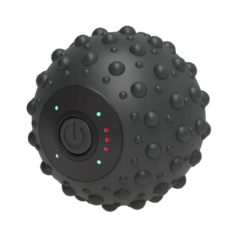 4-läges vibrationsmassageboll med värmefunktion och strukturerad yta – FlexiRoll