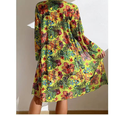 Bikini med hög midja och cover-up – Amira