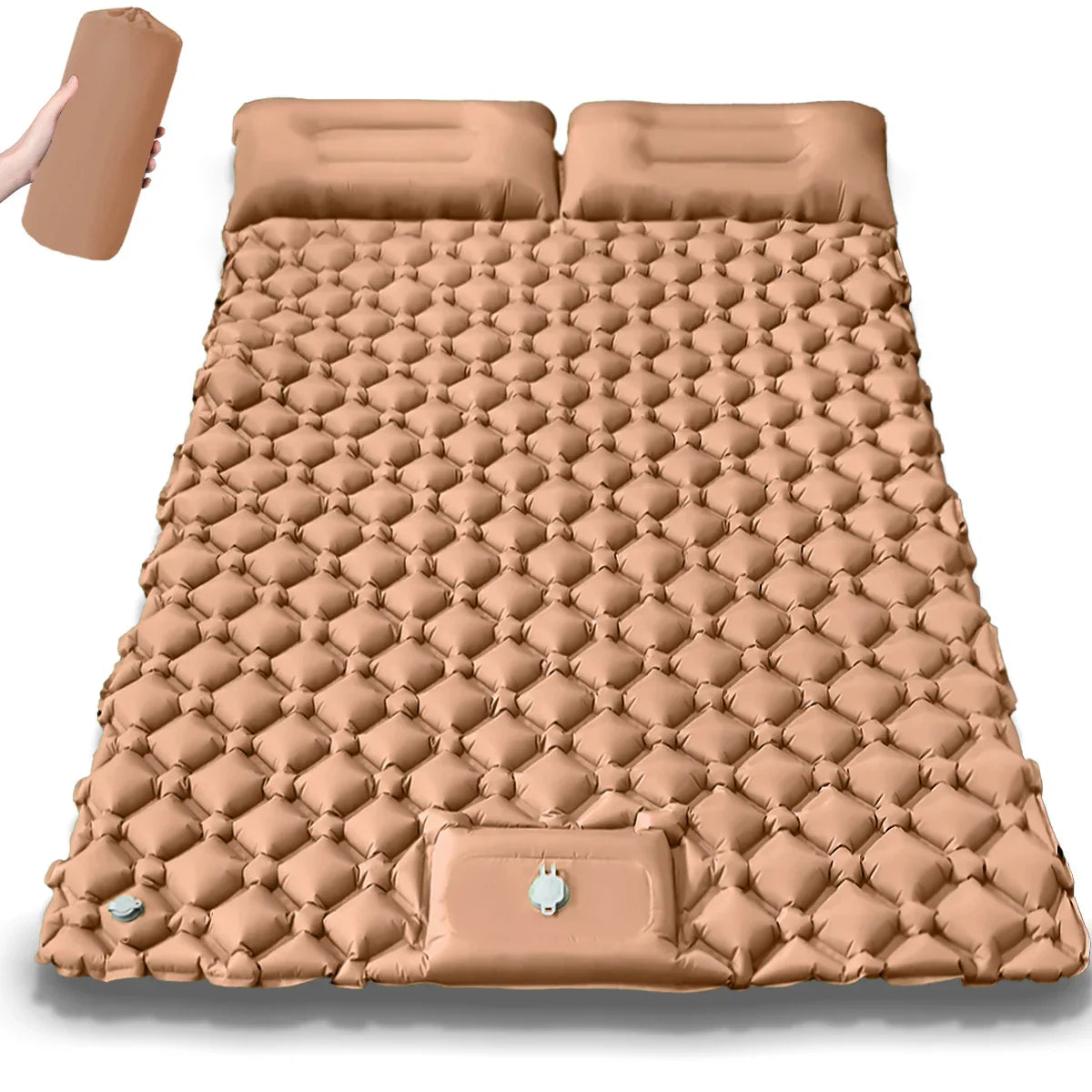 Extra bred dubbel luftmadrass för camping – Kieran