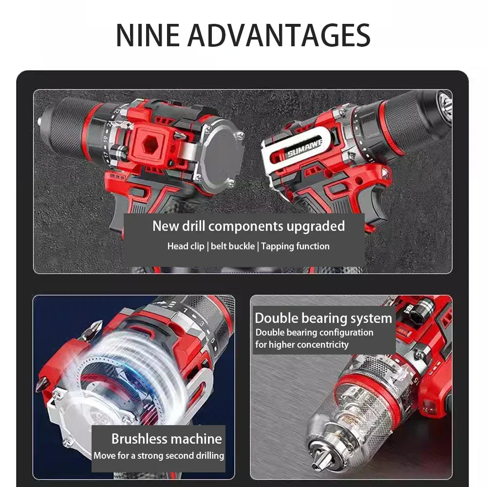 Batteridriven borstlös mutterdragare 20V – DrillMate