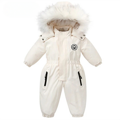 Baby-vinteroverall med huva, vattentät och varmfodrad – Mila Winterzauber Edition