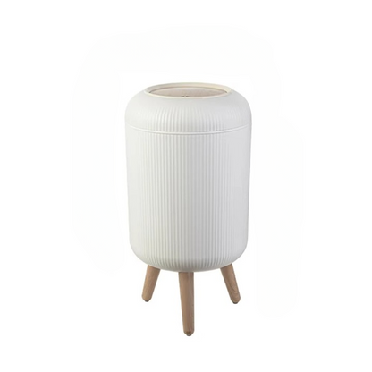 Soptunna med träfot och trycklock – EcoBin