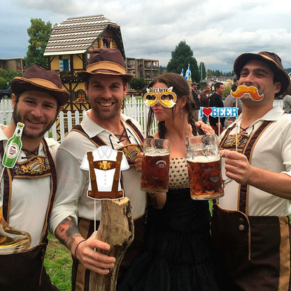 Fotorekvisita-set i Oktoberfest-design (30-delat) - 1+1 gratis - GaudiSpaß Oktoberfest 2026