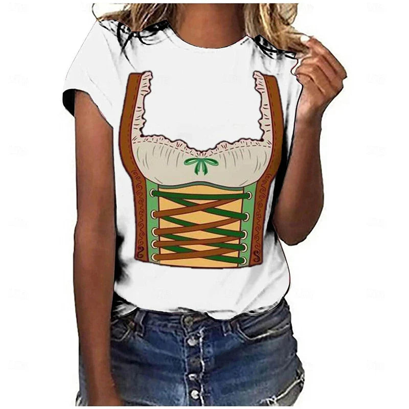 T-shirt i dirndlstil – DirndlShirt Oktoberfest 2026