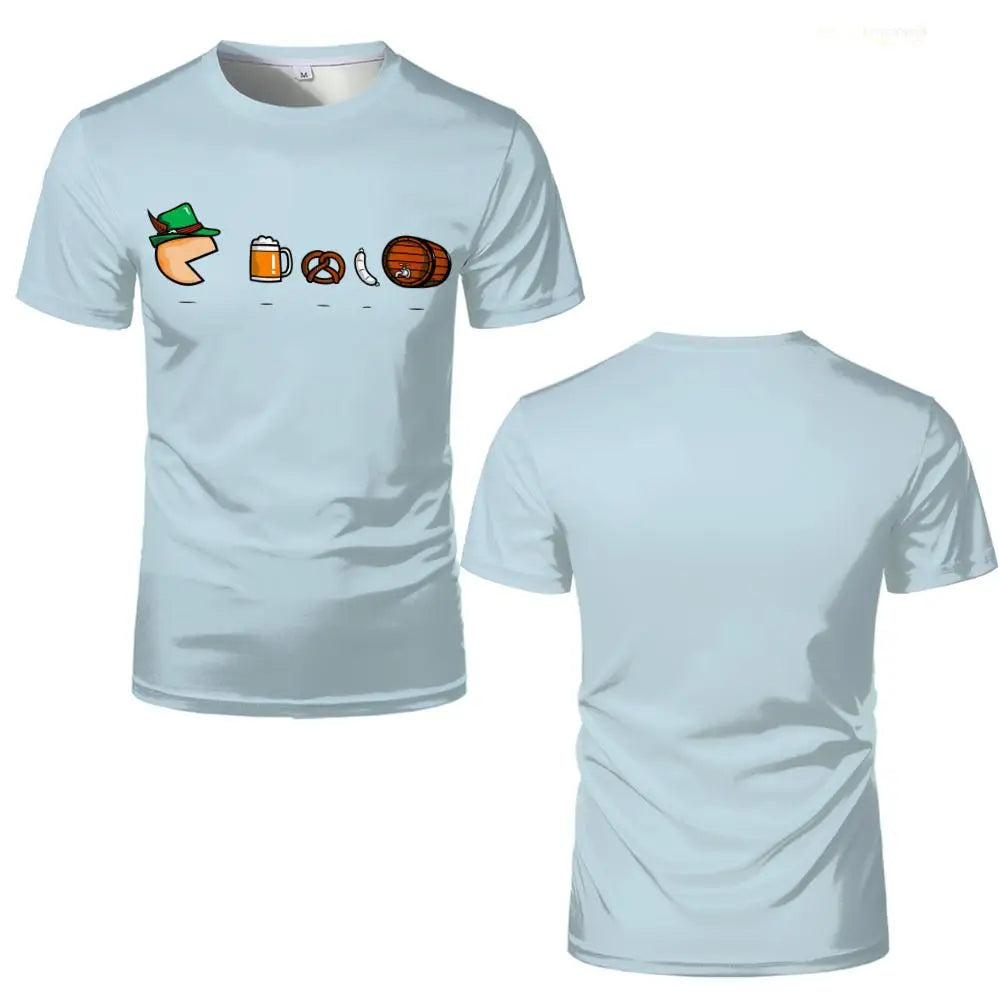 Oktoberfest-t-shirt med tecknat motiv – GaudiShirt Oktoberfest 2026