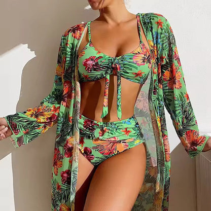Bikini med hög midja och cover-up – Amira
