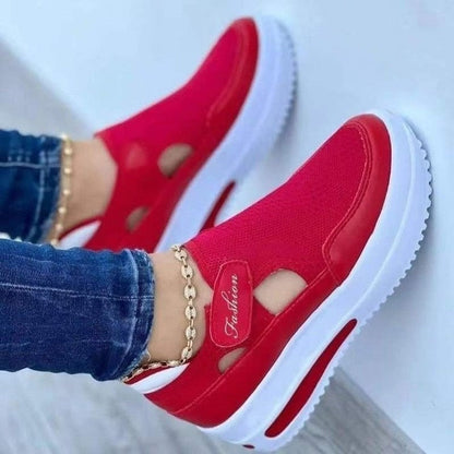 Damernas Andningsaktiva Mesh-Sneakers - Liana Höstupplaga