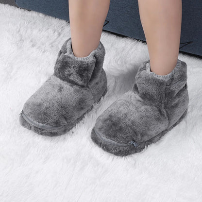 Elektriska USB-tofflor med plyschfoder – WarmFeet