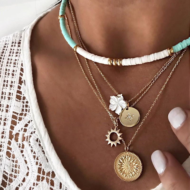 Schichtkette Mit Anhängern - OrnateChoker 
