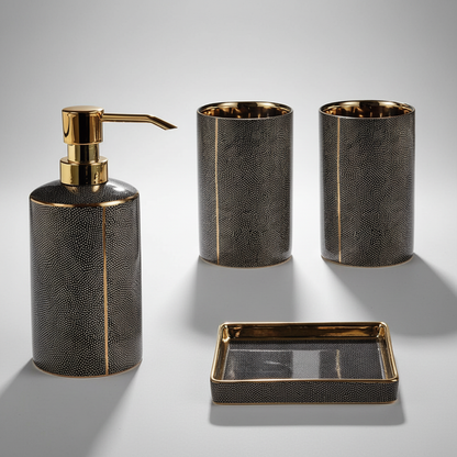 Schlankes Keramik Badezimmer Set - SereniBath
