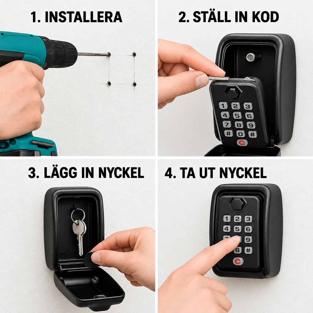Key Safe with Code | Weatherproof Metal | Adjustable Combination Lock 6
