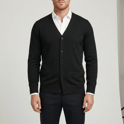 Schmal Geschnittene Strickjacke Mit Langen Ärmeln - Devin