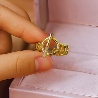 Schnallering | Gotic Open OT Spännband Ringar för kvinnor