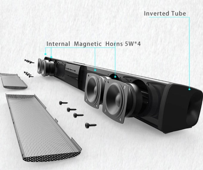 Trådlöst Bluetooth-soundbar-stereohögtalarsystem med FM och USB – CineWave
