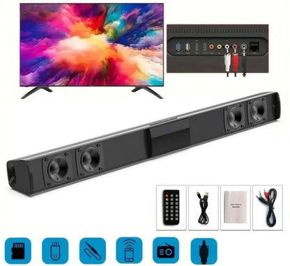 Trådlöst Bluetooth-soundbar-stereohögtalarsystem med FM och USB – CineWave