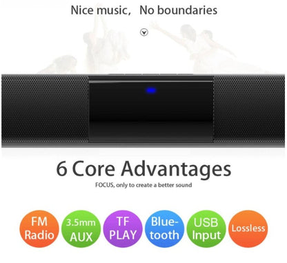 Trådlöst Bluetooth-soundbar-stereohögtalarsystem med FM och USB – CineWave