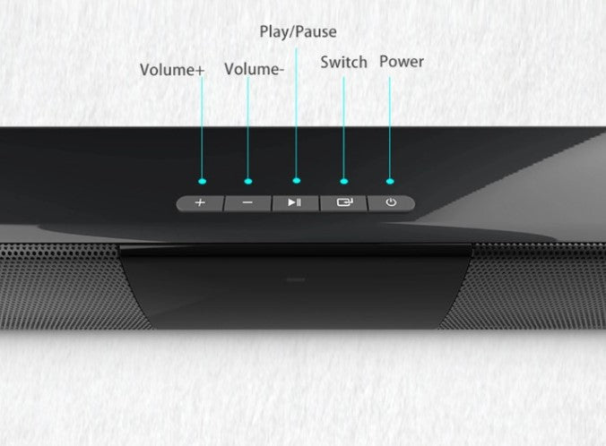 Trådlöst Bluetooth-soundbar-stereohögtalarsystem med FM och USB – CineWave