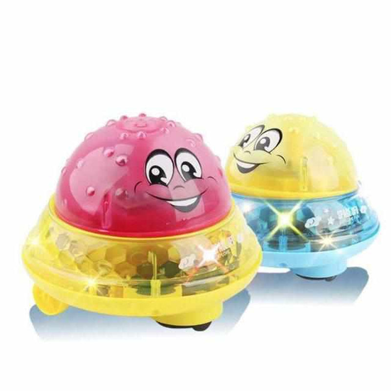 Badkarspelsboll med ljuseffekter, fontän och körfunktion för barn