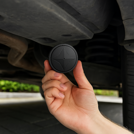 Kompakt magnetisk GPS-tracker – positionsbestämning i realtid för fordon, husdjur och värdesaker – USB-uppladdningsbar